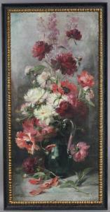 OLARIA Federico 1849-1898,Le vase de fleurs,Auxerre Enchères FR 2018-02-11