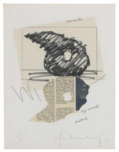 OLDENBURG Claes Thure 1929-2022,Study for a Sculpture in the Form ,1975,Los Angeles Modern Auctions 2018-06-10