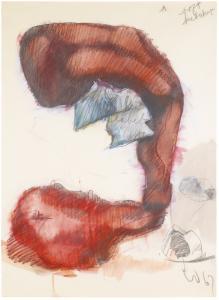 OLDENBURG Claes Thure,STUDY FOR A SOFT SCULPTURE IN THE FORM OF A GIANT ,1967,Sotheby's 2015-02-10