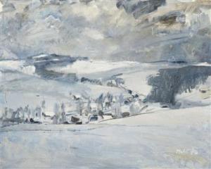 OLDRICH Oplt 1919-2001,Winter Landscape,1970,Palais Dorotheum AT 2018-03-10