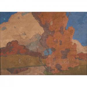 OLESEN Olaf 1873,Autumn Landscape,Treadway US 2016-12-03