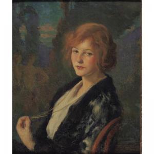 OLINSKY Ivan Gregorevitch 1878-1962,PORTRAIT OF A YOUNG WOMAN,1912,Sotheby's GB 2007-03-08