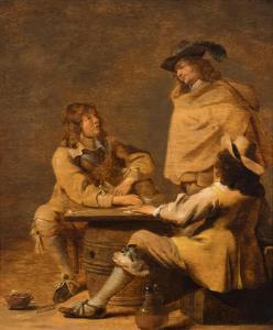 OLIS Jan 1610-1676,Three men smoking,19th Century,Sotheby's GB 2023-07-07