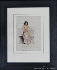 OLIVER Richard Aldworth 1811-1889,Emily, A Maori Girl, Nauranga, A Ma,1851,International Art Centre 2013-02-27