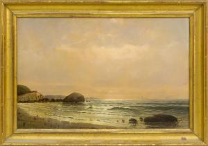 OLIVER Thomas Clarkson 1827-1892,Seascape,1876,Eldred's US 2019-11-22