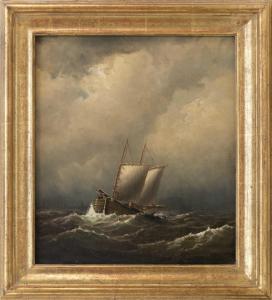 OLIVER Thomas Clarkson 1827-1892,Stormy seas,Eldred's US 2019-11-22