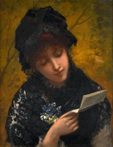 OLIVER William 1823-1901,The Love Letter,1881,Tennant's GB 2024-03-16