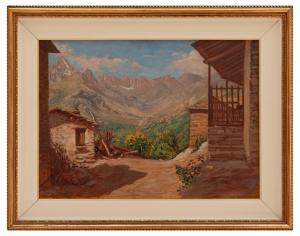 OLIVETTI Ercole 1874-1941,Baite di montagna, Borgo Crissolo,Casa d'Aste Santa Giulia IT 2023-04-15