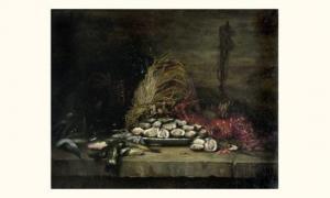 OLIVETTI Salvatore 1833-1902,nature morte aux fruits de mer,Delorme-Collin-Bocage FR 2006-06-14