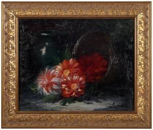 OLIVIER G,Still Life with Dahlias,20th century,Brunk Auctions US 2020-11-20