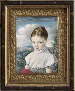 OLIVIER Heinrich,Bildnis der Marie Heller, spätere Marie Schnorr vo,1827,Galerie Bassenge 2018-06-01