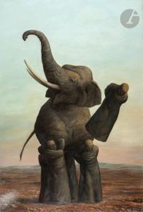 OLIVIER OLIVIER O. 1931-2011,Le Retour de l\’éléphant prodigue,Ader FR 2023-09-27
