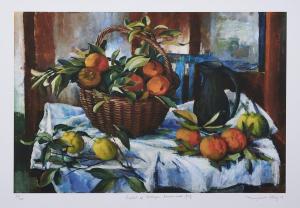 OLLEY Margaret Hannah 1923-2011,Basket of Oranges,2011,Shapiro AU 2024-03-12