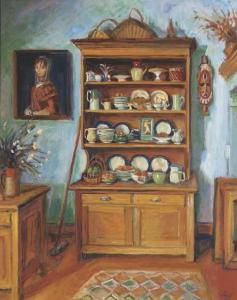 OLLEY Margaret Hannah 1923-2011,Blue Kitchen Dresser,1989,Christie's GB 2003-11-25