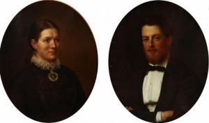 OLRIK Henrik,A pair of portraits of count Preben Charles Bille-,1872,Bruun Rasmussen 2020-05-11