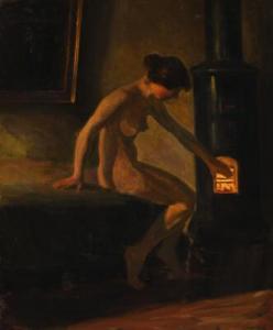 OLRIK Henrik 1830-1890,Interior with a naked woman,Bruun Rasmussen DK 2022-01-10