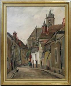 OLSON Anders 1880-1955,Straßenansicht,1917,Reiner Dannenberg DE 2018-06-11