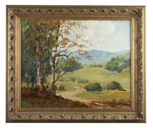 OLSON George Wallace 1876-1938,California landscape with trees,John Moran Auctioneers US 2016-04-16