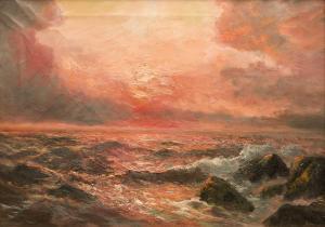 OLSSON Julius 1864-1942,The sea at sunset,Woolley & Wallis GB 2023-12-13