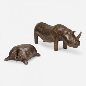 OMERSA Dimitri 1927-1985,Rhinoceros and Turtle , Jancraft United K,1965,Los Angeles Modern Auctions 2021-10-24