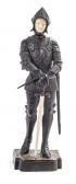 OMERTH Georges 1895-1925,Mittelalterlicher Soldat in Rüstung mit Schwert,Nagel DE 2018-07-04