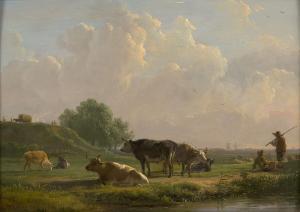 OMMEGANCK Balthazar Paul 1755-1826,Bergers, moutons et vach,Artcurial | Briest - Poulain - F. Tajan 2023-09-26