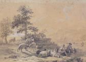 OMMEGANCK Balthazar Paul 1755-1826,Mountain landscape with shepherds,Bruun Rasmussen DK 2019-01-07