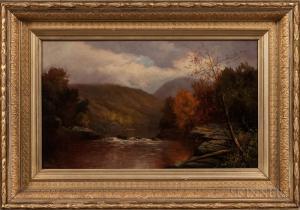 ONGLEY William 1836-1890,Landscape with Stream and Hills,Skinner US 2018-08-14
