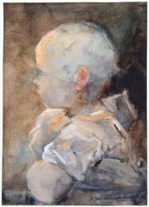 ONNES Menso Kamerlingh 1860-1925,A portrait of a child,1889,Venduehuis NL 2018-11-21