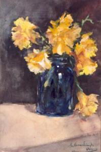 ONNES Menso Kamerlingh 1860-1925,A still life with daffodils,1889,Venduehuis NL 2019-11-13