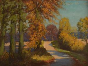 ONSLOW FORD Rudolph 1880-1914,Sunlit road,David Lay GB 2018-01-25