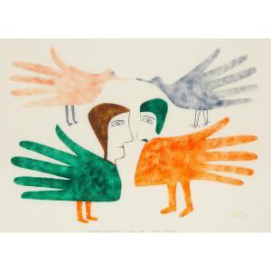 OONARK Jessie,Qamani\’tuaq (Baker Lake) MY HANDS ARE LIKE BIRDS,1984,Waddington's 2024-03-07