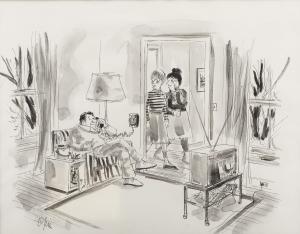 OPIE Everett 1947,New Yorker cartoon illustration,1979,Heritage US 2008-10-15