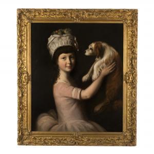OPIE John 1761-1807,Ritratto di Johanna Tregore Jackson con il suo,Bolli&Romiti Casa d'Aste in Roma 2023-12-19