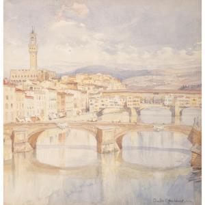 OPPENHEIMER Charles 1875-1961,FLORENCE FROM THE ARNO,Lyon & Turnbull GB 2023-12-07