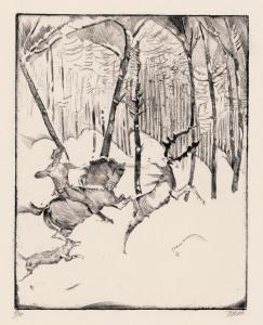 OPPENHEIMER Max, Mopp,Geschichte von St. Julian dem Gastfreien,1927,Galerie Bassenge 2023-12-02