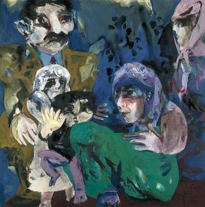 OPPERMANN Karl 1930,Turks in Viennastreet,1986,Galerie Bassenge DE 2017-05-27