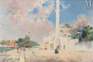 ORAZI Manuel 1860-1934,Yeni Cami, Istambul,Millon & Associés FR 2022-07-05