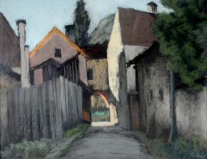 ORBAN Desiderius 1884-1986,Back Streets France,Elder Fine Art AU 2022-10-16