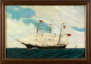 ORCUTT C.J,Ship portrait of the Transit,1878,Pook & Pook US 2008-04-18