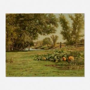 ORDWAY Alfred 1819-1897,Summer Fields with Pumpkins,Rago Arts and Auction Center US 2020-06-26
