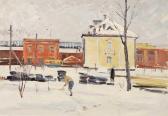 OREKHOV Lev 1913-1991,Clearing the Snow,1958,Whyte's IE 2009-12-07