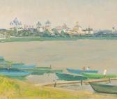 OREKHOV Lev 1913-1991,Moscow River Scene,Whyte's IE 2009-12-07