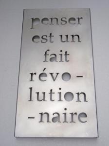 ORENSANZ Marie,Penser est unfait révolutionn,2008,Artcurial | Briest - Poulain - F. Tajan 2010-04-11