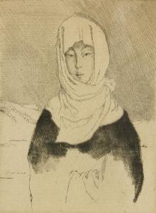 ORLIK Emil 1870-1932,A Japanese Woman in Winter Clothing,Palais Dorotheum AT 2012-11-24