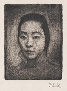 ORLIK Emil 1870-1932,Portrait of a Chinese woman,1902,Nagel DE 2024-02-07
