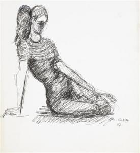 ORLOFF Chana 1888-1968,Femme assise,1967,Tajan FR 2012-06-28