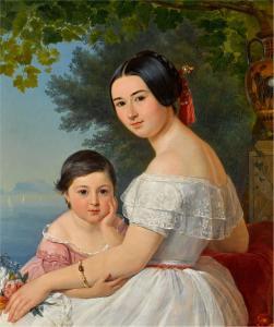 ORLOV Pimen Nikitich 1812-1863,Mother and Child,1845,Sotheby's GB 2021-11-30