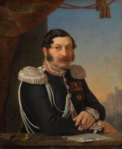 ORLOV Pimen Nikitich 1812-1863,PORTRAIT OF FEDOR CHERNYSHEV,1845,Sotheby's GB 2019-11-26