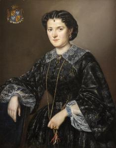 ORLOV Pimen Nikitich 1812-1863,Ritratto di nobildonna della famiglia Caeta,1846,Bertolami Fine Arts 2021-05-15